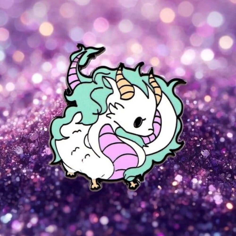 Adorable Haku Dragon Enamel Pin - Studio Ghibli Spirited Away